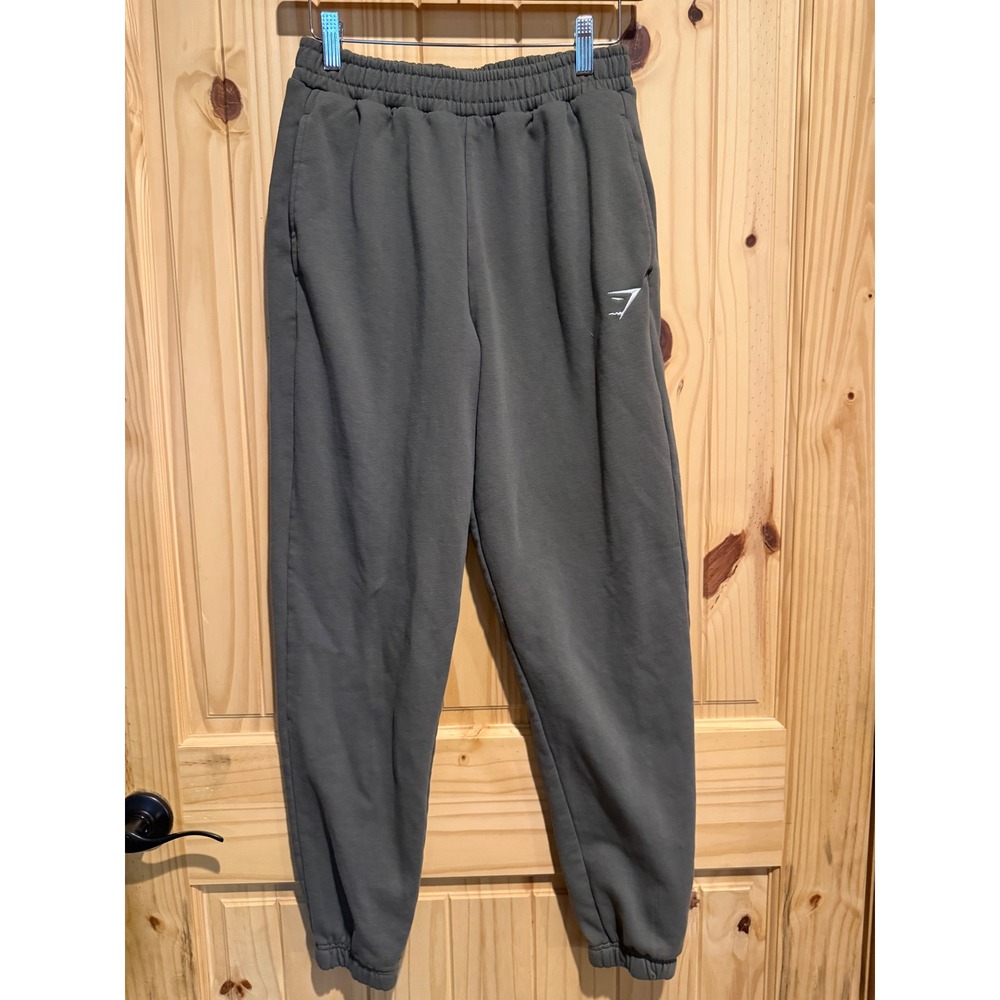 Gymshark Rest Day Sweats Joggers Olive Green XS B7A4D High Waisted Sweatpants